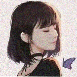 读者头像：深海蓝叶片纹样圆形标识